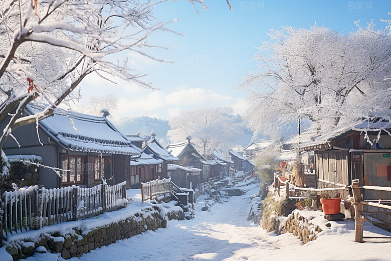 东北雪乡高清风光素材