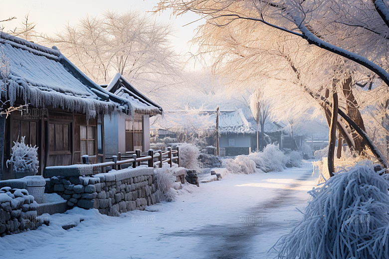 东北雪乡大雪北方素材
