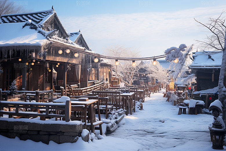 东北雪乡哈尔滨高清素材