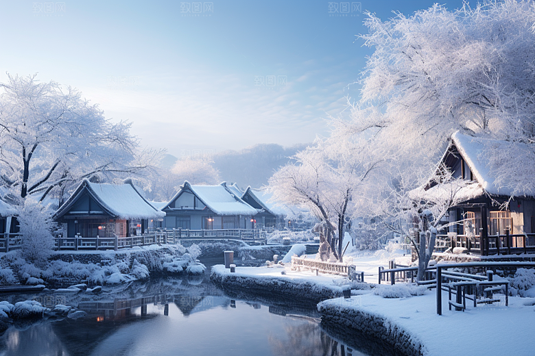 东北雪乡高清风光素材