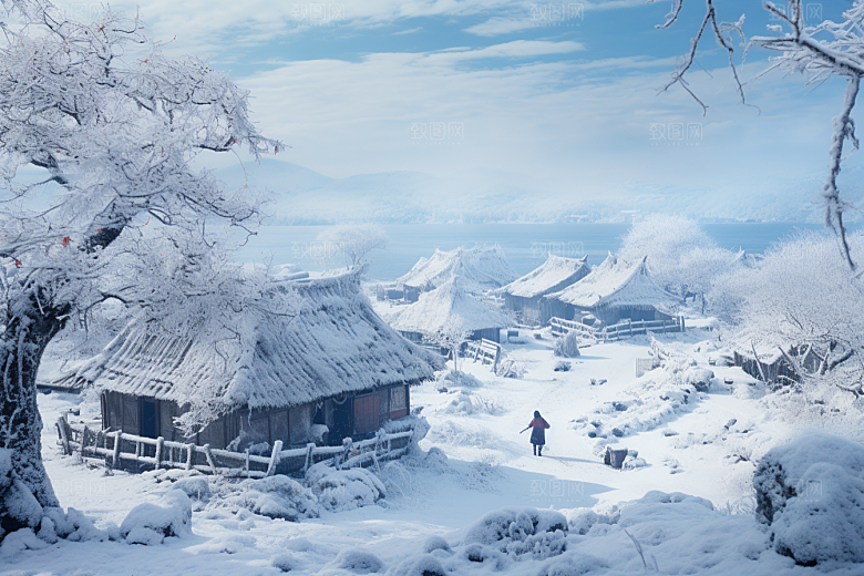 东北雪乡北方旅游素材