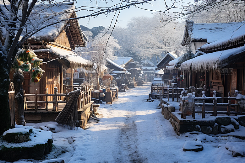 东北雪乡北方景区素材