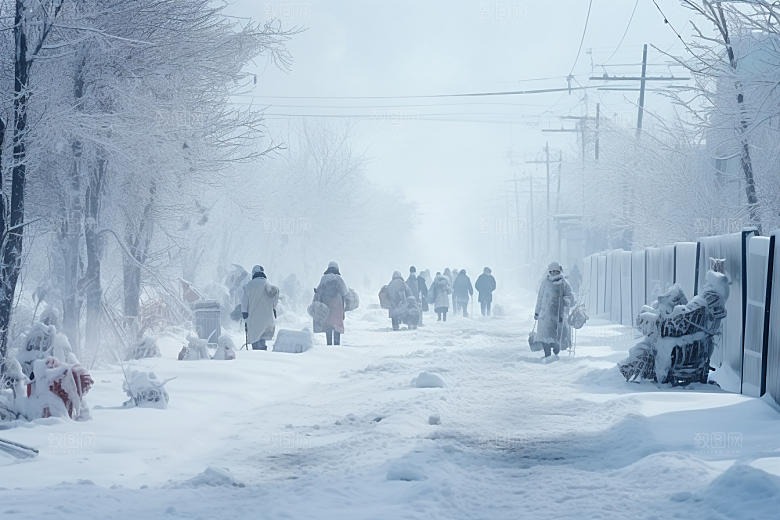 东北雪乡北方旅游素材