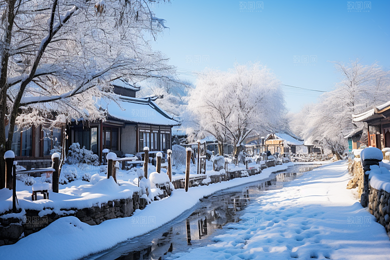 东北雪乡大雪北方素材