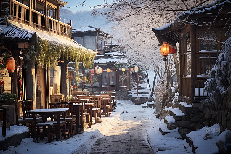 东北雪乡旅游高清素材