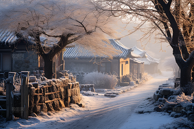 东北雪乡北方哈尔滨素材