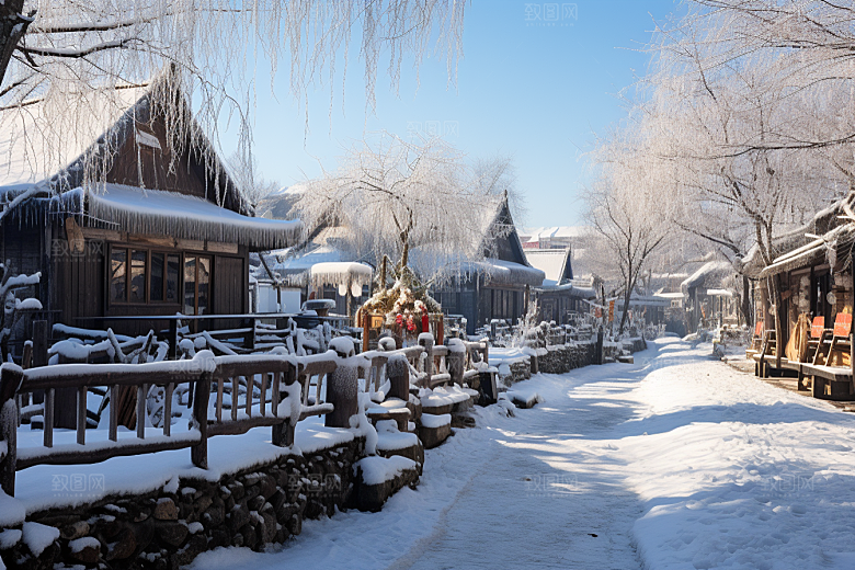 东北雪乡哈尔滨旅游素材