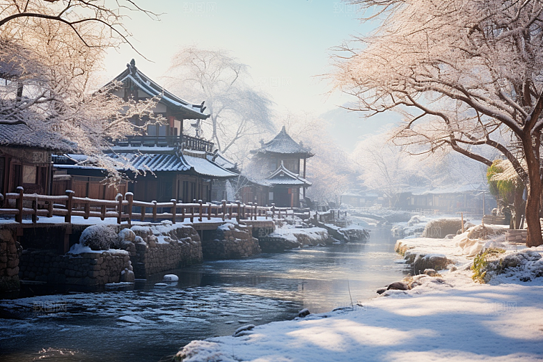 东北雪乡旅游高清素材