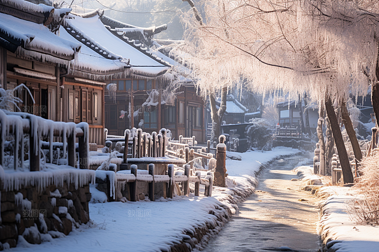 东北雪乡高清风光素材