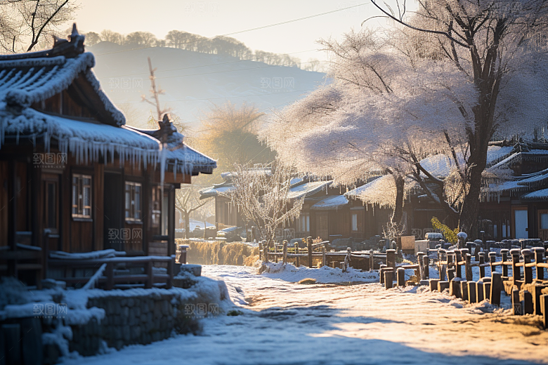 东北雪乡哈尔滨高清素材