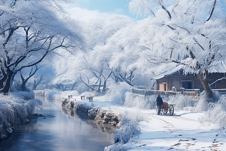东北雪乡哈尔滨风光素材