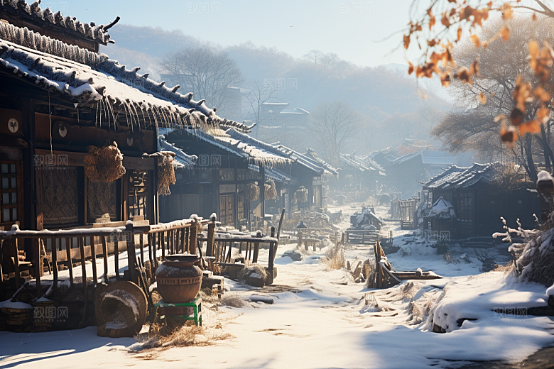 东北雪乡大雪北方素材
