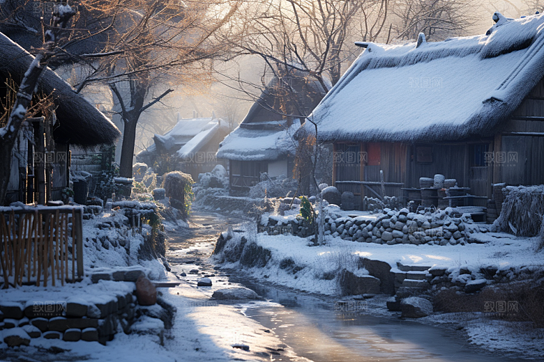 东北雪乡北方旅游素材