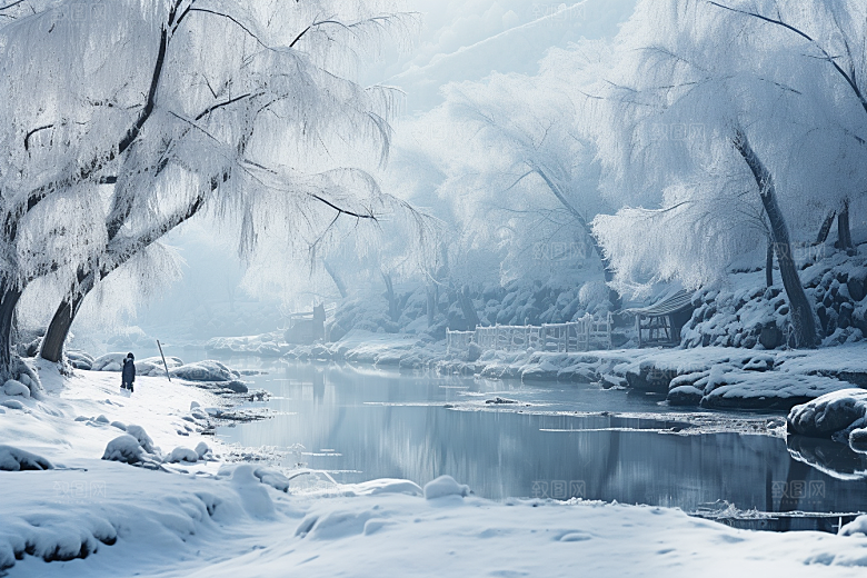 东北雪乡北方雪景素材
