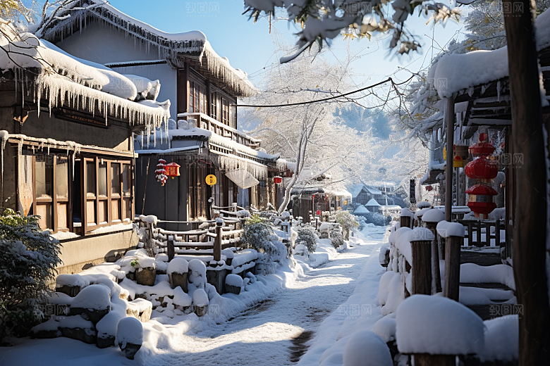 东北雪乡哈尔滨高清素材