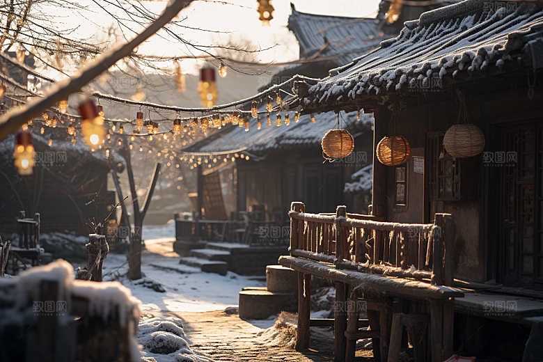 东北雪乡北方景区素材
