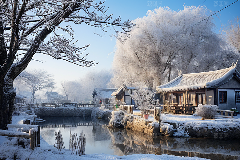 东北雪乡哈尔滨高清素材