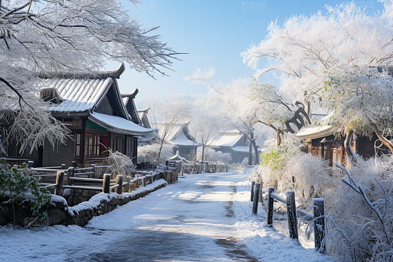东北雪乡北方高清素材