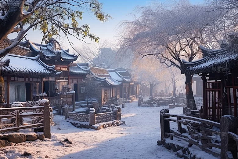 东北雪乡景区哈尔滨素材