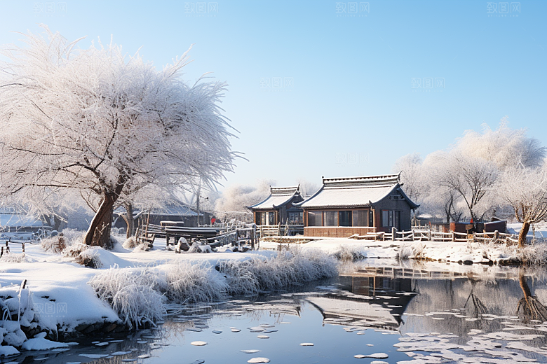 东北雪乡北方高清素材
