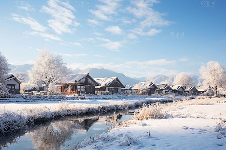 东北雪乡哈尔滨旅游素材