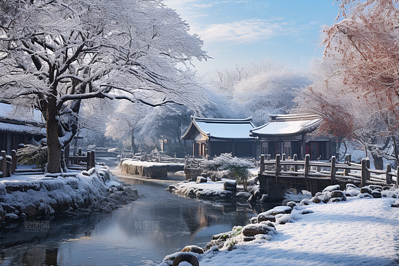 东北雪乡哈尔滨北方素材