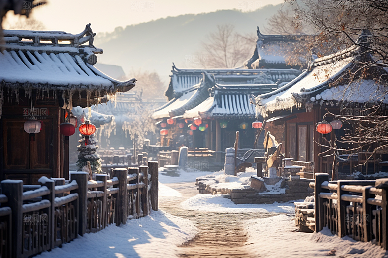 东北雪乡大雪哈尔滨素材