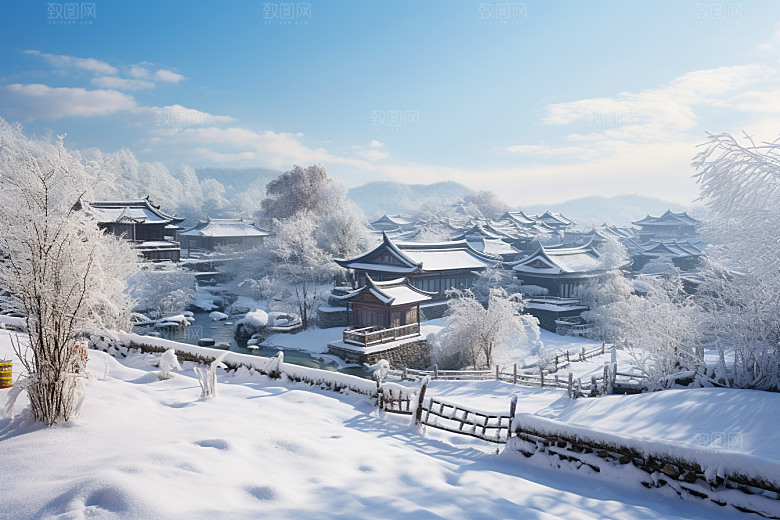 东北雪乡高清旅游素材