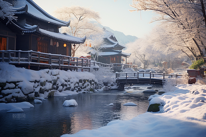 东北雪乡北方哈尔滨素材