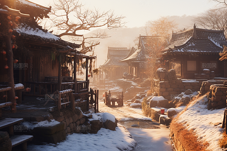 东北雪乡北方哈尔滨素材