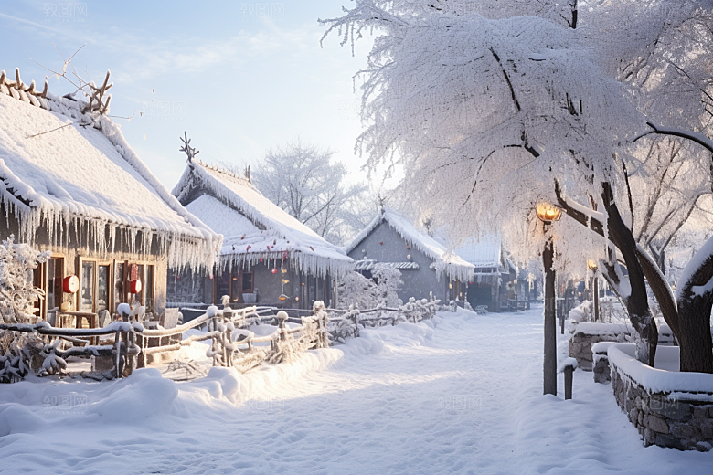 东北雪乡高清旅游素材