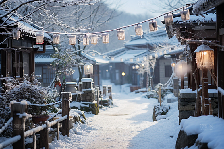 东北雪乡旅游高清素材