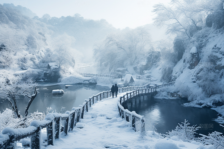东北雪乡北方哈尔滨素材