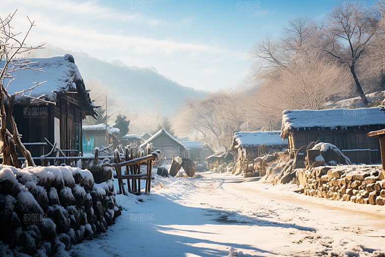 东北雪乡北方景区素材