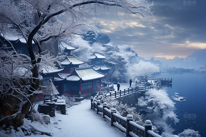 东北雪乡景区旅游素材
