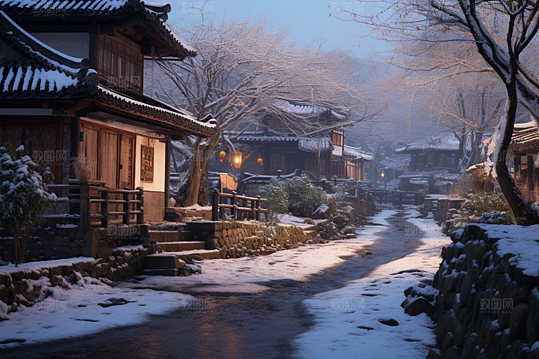 东北雪乡北方旅游素材