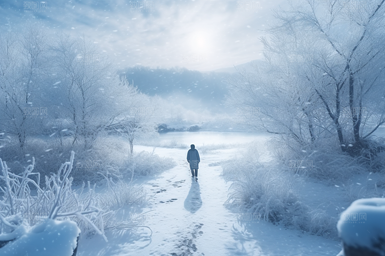 东北雪乡哈尔滨高清素材
