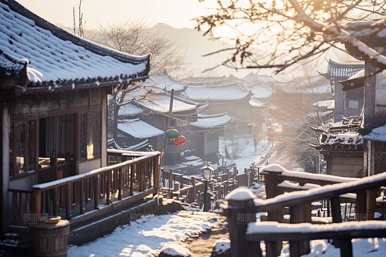 东北雪乡旅游风光素材