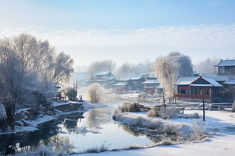 东北雪乡哈尔滨风光素材