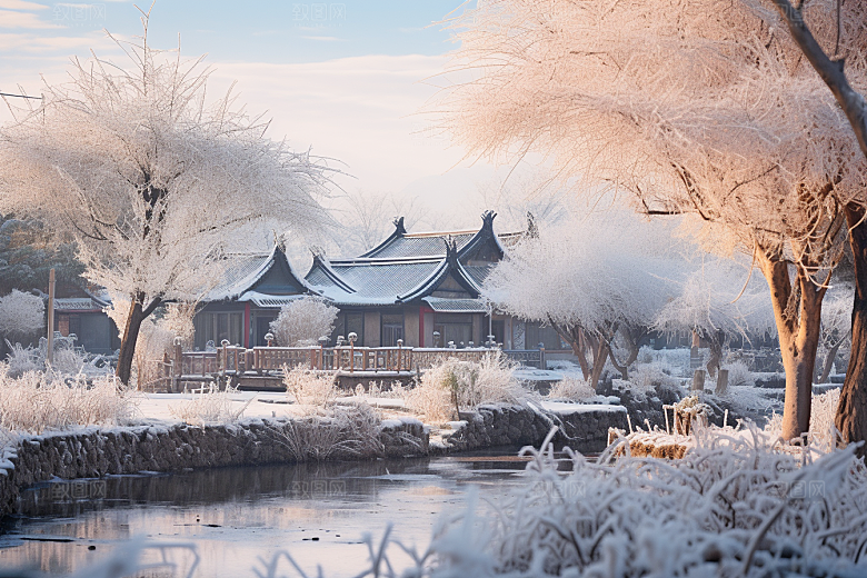 东北雪乡哈尔滨北方素材