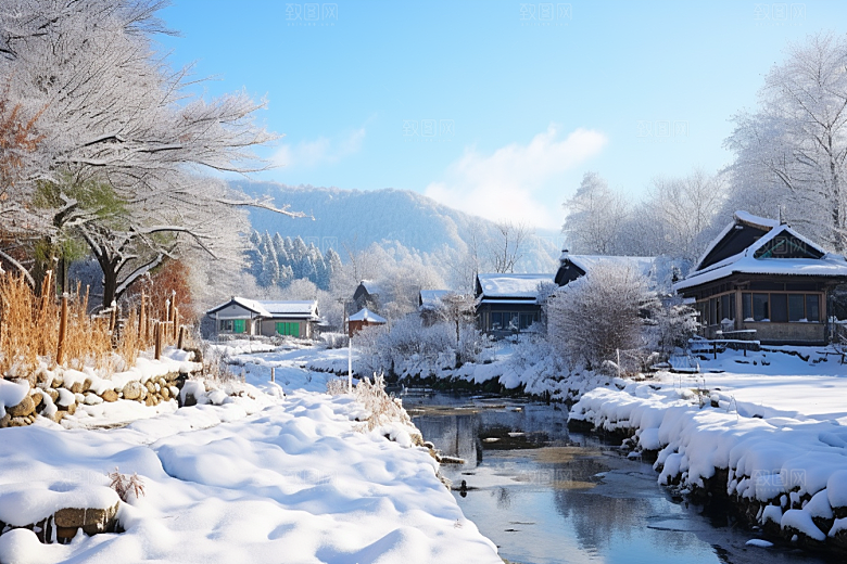 东北雪乡哈尔滨风光素材