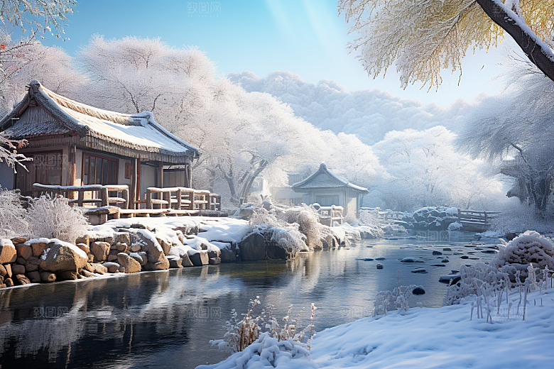 东北雪乡旅游北方素材