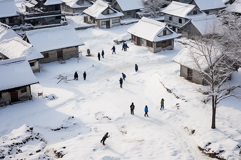 东北雪乡哈尔滨风光素材