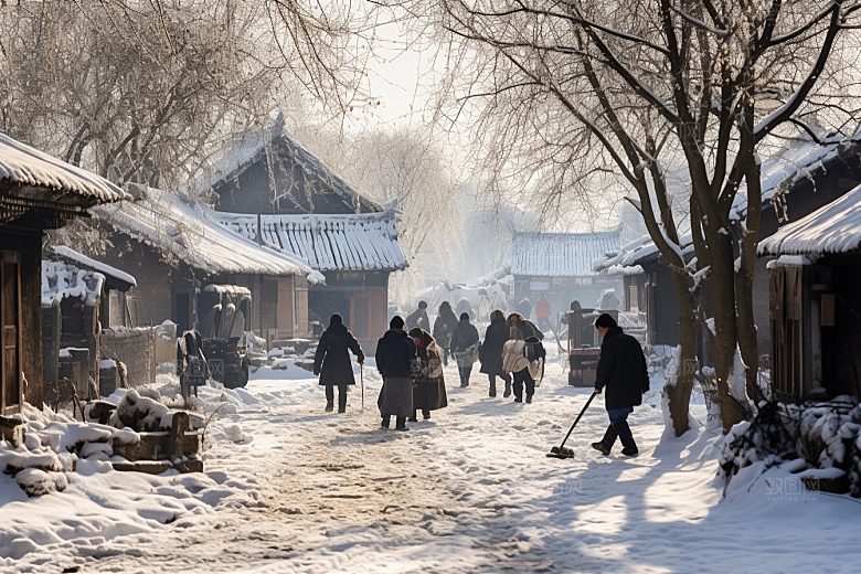 东北雪乡北方景区素材