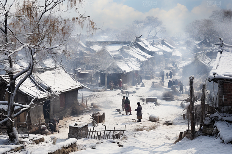 东北雪乡北方旅游素材