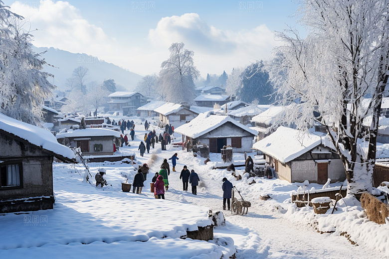 东北雪乡哈尔滨景区素材