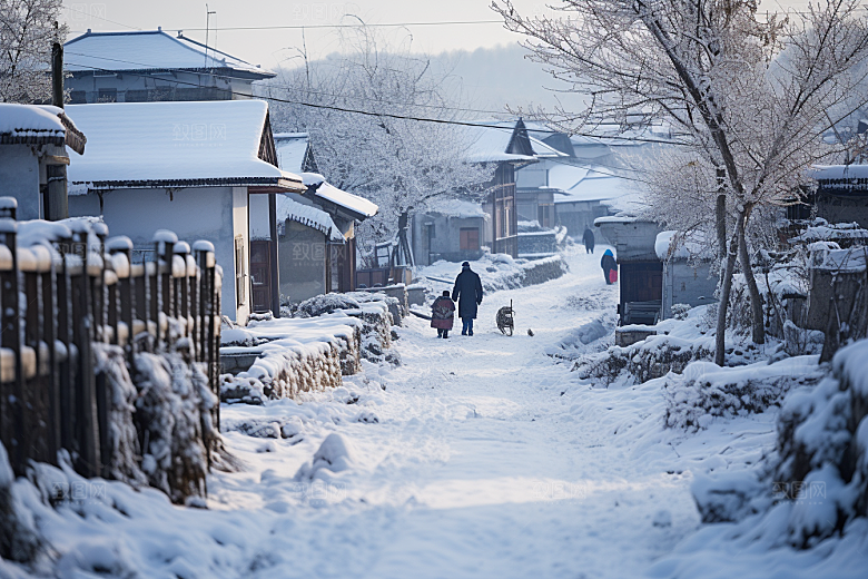 东北雪乡北方景区素材