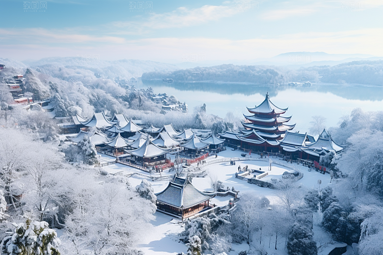 东北雪乡大雪哈尔滨素材