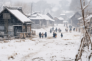 东北雪乡旅游哈尔滨素材