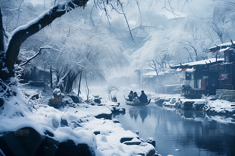 东北雪乡北方风光素材